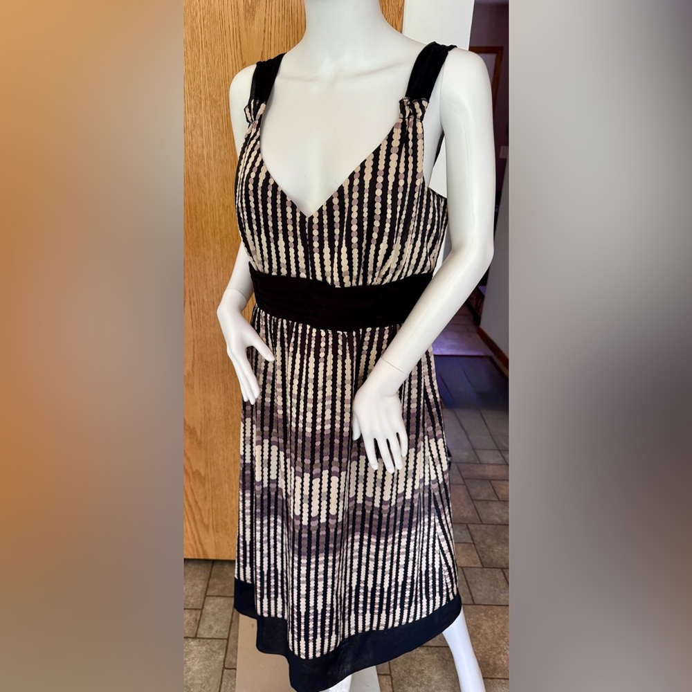 K Elegant Black and Cream  Dress